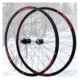 Samnuerly Mountain Bike Wheel Mountain Bike Wheels 26 27.5 29 Inch Disc Brake Quick Release Aluminum Alloy Rim Sealed Bearings 24 Spokes Straight Pull Hub Fit MS 12 Speed (Color : Blue, Size : 27.5inch) (Red 29inch)
