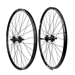 UKALOU Mountain Bike Wheel Mountain Bike Wheelset 20 / 26" Bicycle Rim MTB V / Disc Brake Wheels 32H Solid Shaft Hub Bolted For 7 / 8 / 9 / 10 Speed Rotary Flywheel 2141g (Color : V / disc brake, Size : 20'')
