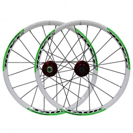 AIFCX Spares Mountain Bike Wheelset, 20inch foldBicycle Wheel, Aluminum Alloy Disc-Brake Cycling Rim Wheel Fast Release Front Wheel Rear Wheel 7 8 9 Speed 20H, E-Wheel size: 20 inches
