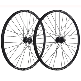 OMDHATU Mountain Bike Wheel Mountain Bike Wheelset 24 / 26 / 27.5 / 29 Inch Disc Brake Sealed Bearing Support 8-12 Speed Cassette Quick Release Wheel Set Front / Rear Wheels 32H (Color : Black, Size : 29inch)