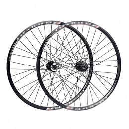 FDSAA Spares Mountain Bike Wheelset 24 / 26 / 27.5 Inch / 700c, Double Wall Rims MTB Bicycle Rotary Quick Release Disc Brake Fit 6 / 7 / 8 Speed Spinning Flywheel (Size : 24Inch)