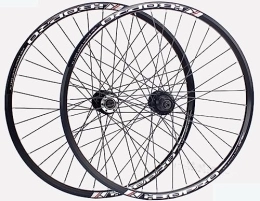 OMDHATU Mountain Bike Wheel Mountain bike wheelset 24 / 26 / 27.5 inch Disc Brake rims Front 2+ rear 2 Sealed bearing hubs Support 7-10 speed cassette QR (Size : 27.5in)