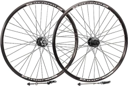 InLiMa Spares Mountain Bike Wheelset 26'' / 27'' / 29 Inch Mountain Bike Wheel Rims Disc Brakes Quick Release Wheels Box Hubs (Color : Schwarz, Size : 27.5inch)