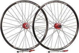 HAENJA Mountain Bike Wheel Mountain Bike Wheelset 26'' / 27'' / 29 Inch Mountain Bike Wheel Rims Disc Brakes Quick Release Wheels Box Hubs Wheelsets (Color : Red, Size : 29inch)