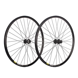 RUJIXU Mountain Bike Wheel Mountain Bike Wheelset 26" 27.5" 29" Bicycle Rim MTB Centerlock Disc Brake Wheels Quick Release 32 Holes Cassette Hub For 7 / 8 / 9 / 10 Speed 1920g (Color : Black, Size : 27.5'')