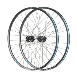 HSQMA Mountain Bike Wheel Mountain Bike Wheelset 26 / 27.5 / 29" Disc Brake MTB Quick Release Wheels Rim 32H Hub For 11 / 12 Speed 1670g (Color : Blue, Size : 29inch)