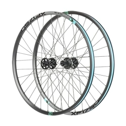 HSQMA Mountain Bike Wheel Mountain Bike Wheelset 26 / 27.5 / 29" Disc Brake MTB Quick Release Wheels Rim 32H Hub For 8 / 9 / 10 / 11 Speed Cassette Flywheel 1630g (Color : Blue, Size : 27.5inch)