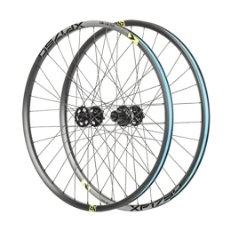 HSQMA Mountain Bike Wheel Mountain Bike Wheelset 26 / 27.5 / 29" Disc Brake MTB Quick Release Wheels Rim 32H Hub For 8 / 9 / 10 / 11 Speed Cassette Flywheel 1630g (Color : Green, Size : 26inch)
