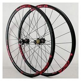 CHICTI Spares Mountain Bike Wheelset 26 / 27.5 / 29 Inch Disc Brake Bicycle Wheel Alloy Rim MTB 8-12 Speed With Straight Pull Hub 24 Holes (Color : E, Size : 27.5in)