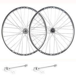 OMDHATU Spares Mountain Bike Wheelset 26 / 27.5 / 29 Inch Disc Brake Sealed Bearing Support 8-9-10-11 Speed Cassette Quick Release Wheel Set Front 100mm Rear 135mm (Color : Silver, Size : 29inch)