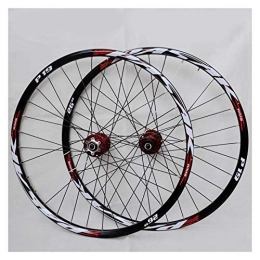 CHICTI Mountain Bike Wheel Mountain Bike Wheelset 26 / 27.5 / 29 Inch Double Layer Rim Bicycle Wheel Disc Brake 7-11 Speed Palin Bearing Hub Quick Release 32H (Color : B, Size : 26in)