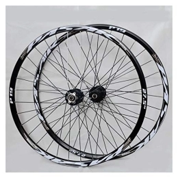 CHICTI Spares Mountain Bike Wheelset 26 / 27.5 / 29 Inch Double Layer Rim Bicycle Wheel Disc Brake 7-11 Speed Palin Bearing Hub Quick Release 32H (Color : E, Size : 29in)