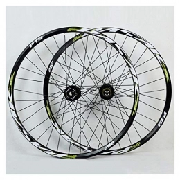 CHICTI Spares Mountain Bike Wheelset 26 / 27.5 / 29 Inch Double Wall Alloy Rim Disc Brake Quick Release Sealed Bearing Hub 7 / 8 / 9 / 10 / 11 Speed 32H (Color : F, Size : 29in)