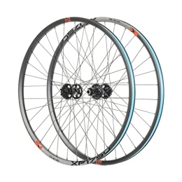 HSQMA Mountain Bike Wheel Mountain Bike Wheelset 26 / 27.5 / 29 Inch MTB Thru Axle Disc Brake Wheels Rim 32H Hub For 8 / 9 / 10 / 11 Speed Cassette (Color : Red, Size : 27.5inch)