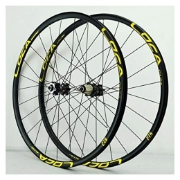 CHICTI Spares Mountain Bike Wheelset 26 / 27.5 / 29 Inch Ultra-Light Aluminum Alloy Bicycle Bike Wheel Set Disc Brake 6 Pawl QR 24H 8-12 Speed (Color : A, Size : 27.5in)