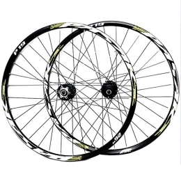 CHICTI Spares Mountain Bike Wheelset 26 27.5 29 InchDouble Wall Aluminum Alloy Disc Brake Cycling Bicycle Wheels 32 Hole Rim QR 7 / 8 / 9 / 10 / 11 Cassette Wheels (Color : Green, Size : 29in)