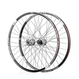 Bike Wheel Mountain Bike Wheel Mountain Bike Wheelset 26 / 27.5 / 29 Inches Aluminum Alloy The Classic 6 Pawl 72 Click System Barrel Shaft Quick Release Disc Brake Wheel Set (Color : Gray, Size : 29")