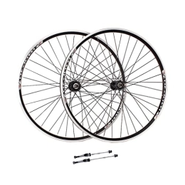 HSQMA Spares Mountain Bike Wheelset 26 / 27.5 / 29" MTB Bicycle Quick Release Wheels V Brake Rim 36H QR Hub For 6 / 7 / 8 Speed Rotary Flywheel (Size : 26inch)
