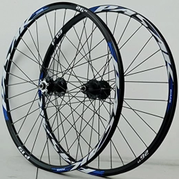 SHBH Mountain Bike Wheel Mountain Bike Wheelset 26" 27.5" 29" MTB Rim 32 Holes Quick Release Bicycle Wheels Front and Rear Wheel 2035g Disc Brake Hub for 7 / 8 / 9 / 10 / 11 / 12 Speed Cassette (Color : Blue A, Size : 29inch)