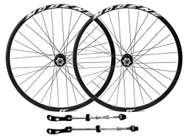 SHBH Mountain Bike Wheel Mountain Bike Wheelset 26" 27.5" 29" MTB Rim 32H Bicycle Quick Release Wheels Disc Brake Hub for 7 / 8 / 9 / 10 / 11 / 12 / 13 Speed Cassette 2055g QR (Color : White, Size : 29'')