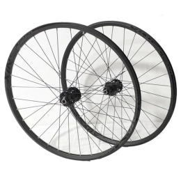 ZFF Spares Mountain Bike Wheelset 26 / 27.5 / 29inch Disc Brake Quick Release MTB Front Rear Wheels Aluminum Alloy Rim 7 / 8 / 9 / 10 / 11 Speed Cassette 32 Holes Round Spokes (Color : Svart, Size : 29'')
