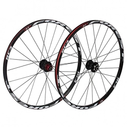 MGRH Spares Mountain Bike Wheelset 26 / 27.5 Inch Bicycle Wheel (front + Rear) Double Walled Aluminum Alloy MTB Rim Fast Release Disc Brake 24H 7-11 Speed 27.5 inch