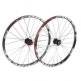 CHICTI Spares Mountain Bike Wheelset 26 / 27.5 Inch Double Wall Aluminum Alloy Disc Brake Cycling Bicycle Front 2 Rear 5 Palin 24 Hole Rim 8-11 Speed (Color : C, Size : 26in)