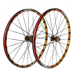 CHICTI Spares Mountain Bike Wheelset 26 27.5 Inch Double Wall MTB Rim Quick Release Disc Brake 6 Pawl 8 9 10 Speed With Straight Pull Hub 24 Holes (Color : C, Size : 27.5in)