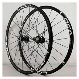 CHICTI Spares Mountain Bike Wheelset 26 / 27.5 Inch Ultra-Light Aluminum Alloy Disc Brake Cycling 24 Hole Rim 7 / 8 / 9 / 10 / 11 / 12 Cassette Wheels (Color : A, Size : 26in)