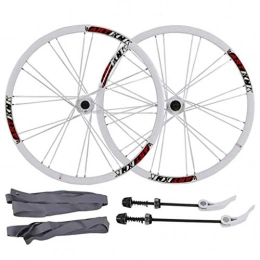 Cuthf Mountain Bike Wheel Mountain Bike Wheelset 26 / 27.5 Inches Aluminum Alloy MTB Cycling Wheels The Classic 6 Pawl 72 Click System Barrel Shaft Quick Release Disc Brake Wheel Set, A, 27.5in