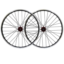 ZFF Spares Mountain Bike Wheelset 26 Inch Disc / V Brake Mtb Bicycle Front + Rear Wheel Double Wall Rim Quick Release 7 8 9 Speed 32 Hole