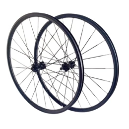 SHKJ Mountain Bike Wheel Mountain Bike Wheelset 26" Quick Release Disc Brake Aluminum Alloy Rim Double Wall Rims Bicycle Wheelse 24H Hub for XD 7 8 9 Speed (Color : Black, Size : 26 inch)