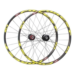 CHICTI Spares Mountain Bike Wheelset 27.5 26 Double Wall Cycling Wheels Quick Release Sealed Bearings Hub 24 Hole Disc Brake 8 9 10 11 Speed (Color : E, Size : 27.5in)