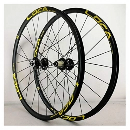 CHICTI Spares Mountain Bike Wheelset 27.5 Double Wall Aluminum Alloy Disc Brake Cycling Bicycle Wheels 24 Hole Rim QR 8-12 Speed Freewheel Set 6 Pawl (Color : B)