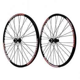CHICTI Spares Mountain Bike Wheelset 27.5 Quick Release Disc Brake Double Wall Alloy Rim Tires 1.5-2.1" MTB 7 8 9 Speed 32 Hole (Color : A)