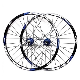WYJW Spares Mountain Bike Wheelset, 29 / 26 / 27.5 Inch Bicycle Wheel (Front + Rear) Double Walled Aluminum Alloy MTB Rim Fast Release Disc Brake 32H 7-11 Speed