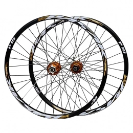 MGRH Spares Mountain Bike Wheelset 29 / 26 / 27.5 Inch Double Walled Aluminum Alloy MTB Rim Fast Release Disc Brake 32H 7-11 Speed Cassette(front + Rear)