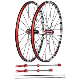 TYXTYX Mountain Bike Wheel Mountain Bike Wheelset, Wheel Set Bicycle, Wall Double Alloy Disc Brake Rim Hub for 26 / 27.5 Inch Widths from 1.75"to 2.125" Tires, 7 / 8 / 9 / 10 / 11 Speed, 26inch