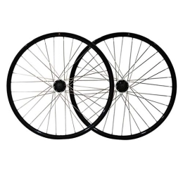 CHICTI Spares MTB 26" Bike Wheel Set Mountain Double Layer Alloy Rim 7 8 9 Speed Palin Bearing Hub Flywheel Disc Brake Quick Release 32 Hole Rim (Color : E)