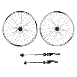 AWJ Spares MTB 26 inches Bike Wheel, Double-Walled Aluminum Alloy V-Brakes Bicycle Rim disc Brake Quick Release 32 Holes 7 8 9 10 Speed ?Disc Wheel