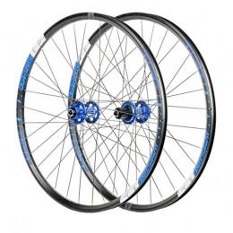 NOLOGO Mountain Bike Wheel MTB 26" MTB Bike WheelSet, Double Wall Aluminum Alloy Disc Brake Quick Release Hybrid / Mountain Bearings Hub 8 / 9 / 10 / 11 Speed Wheels (Color : D, Size : 27.5 inch)