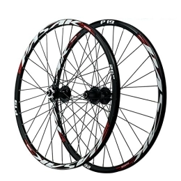 QHY Mountain Bike Wheel MTB Bicycle Wheels Mountain Bike Wheel Front 2 Rear 4 Bearing 26 / 27.5 / 29inch 7-11speed Six Hole Disc Brake QR100 135alloy Hub 1-1 / 2” (Color : Red, Size : 29 inch)