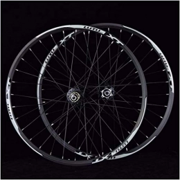 MTB Bicycle Wheelset 26 27.5 29 In Mountain Bike Wheel Double Layer Alloy Rim Sealed Bearing 7-11 Speed Cassette Hub Disc Brake 1100g QR 24H (Black,29inch)
