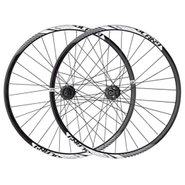 DYSY Spares MTB Bicycle Wheelset 26 27.5 29 Inch, Aluminum Alloy Hybrid / Mountain Sealed Bearings Hub QR / Sleeve Wheels 32 Hole Disc Brake for 7 / 8 / 9 / 10 / 11 Speed (Color : Black, Size : 27.5 inch)