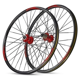 KANGXYSQ Spares MTB Bicycle Wheelset Aluminum Alloy 26inch Mountain Bike Wheelsets Rim With QR 7-11 Speed Wheel Hubs Disc Brake 120 Sounds 32H