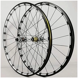 HJXX Mountain Bike Wheel MTB Bike Wheel Set, Bicycle Wheelset, Cycling Rims, Bicycle Wheels, Cnc Rims Through Axle Bike Disc Brake Wheel Driving Sealed Bearing Hub 24 Hole 7-11 Speed Cassette