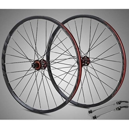 WCS Mountain Bike Wheel MTB Bike Wheels 27.5 Inch Bicycle Wheelset Carbon Fiber Hub and Aluminum Alloy Rim Set Bike Double Wall Rim 8-11 Speed Racing Bike Accessories (Color : Dark grey, Size : 27.5 inch)