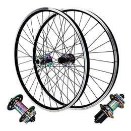 DYSY Mountain Bike Wheel MTB Bike Wheelset 26 / 27.5 / 29 Inch, Aluminum Alloy V Brake Hybrid / Mountain Cycling 2250g Disc Brake Rim HG Sealed Bearings 32 Hole for 7 / 8 / 9 / 10 / 11 / 12 Speed (Color : Chrome, Size : 29 inch)