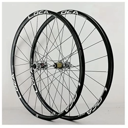 Asiacreate Mountain Bike Wheel MTB Bike Wheelset 26 / 27.5 / 29-inch Bicycle Rims Aluminum Alloy Disc Brake Thru Axle 24H Bicycle Front Rear Wheel 8-12 Speed Cassette (Color : Silver A, Size : 26'')
