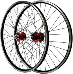 AWJ Spares MTB Bike Wheelset 26 / 27.5 / 29in, Disc Brake Cycling Wheel Double Wall Alloy Rim QR 32 Spokes for 7 / 8 / 9 / 10 / 11 Speed Flywheel Wheel